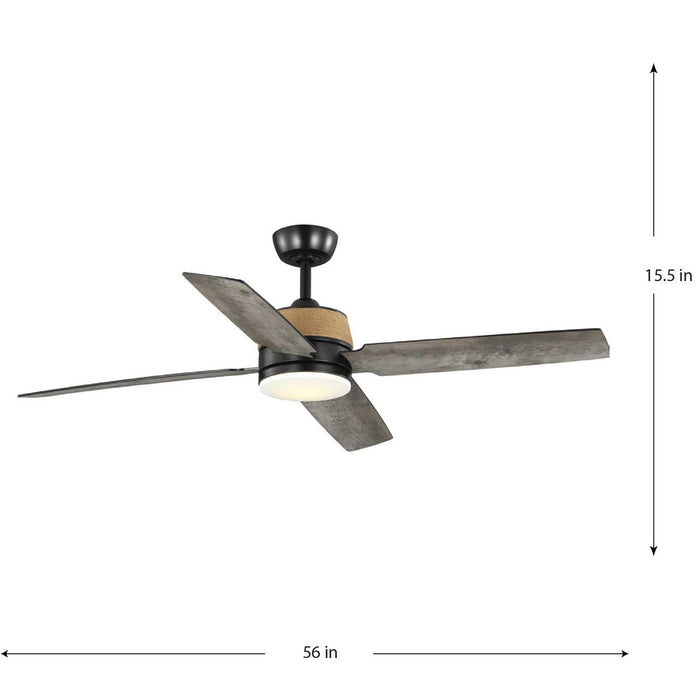Shaffer Ii 56" Ceiling Fan-Fans-Progress Lighting-Lighting Design Store