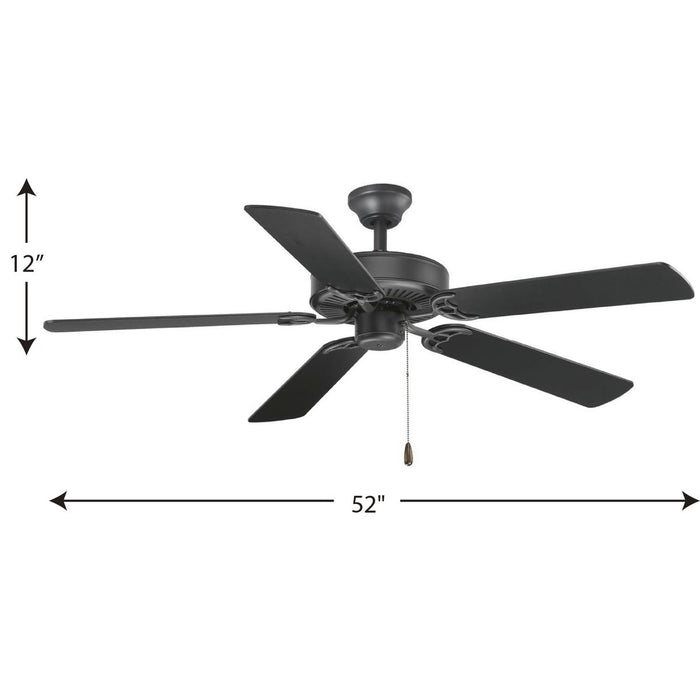 Airpro 52" Ceiling Fan-Fans-Progress Lighting-Lighting Design Store