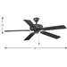 Airpro 52" Ceiling Fan-Fans-Progress Lighting-Lighting Design Store