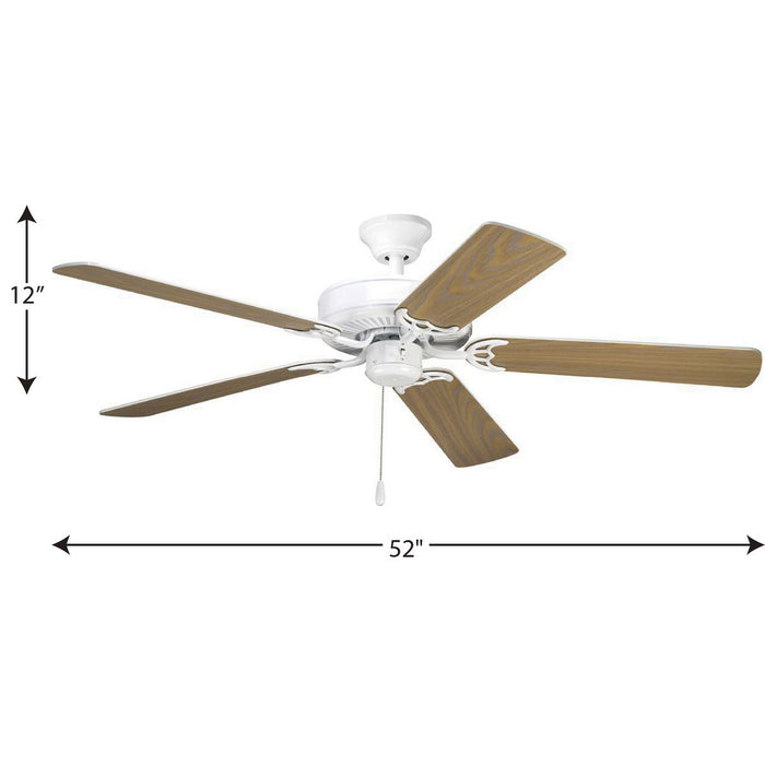 Airpro Builder 52" Ceiling Fan-Fans-Progress Lighting-Lighting Design Store