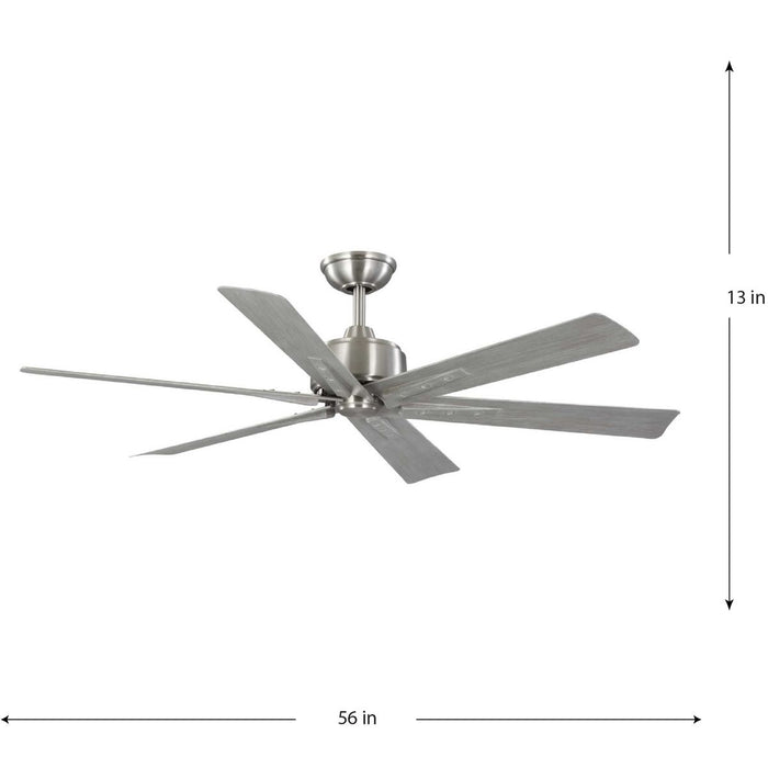 Brazas 56" Ceiling Fan-Fans-Progress Lighting-Lighting Design Store