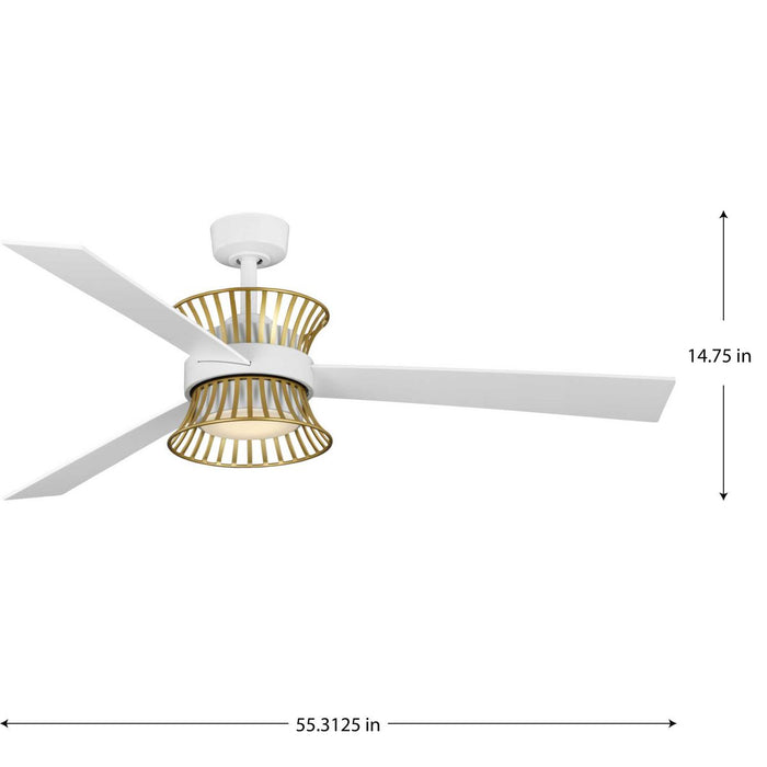 Bisbee 55" Ceiling Fan-Fans-Progress Lighting-Lighting Design Store