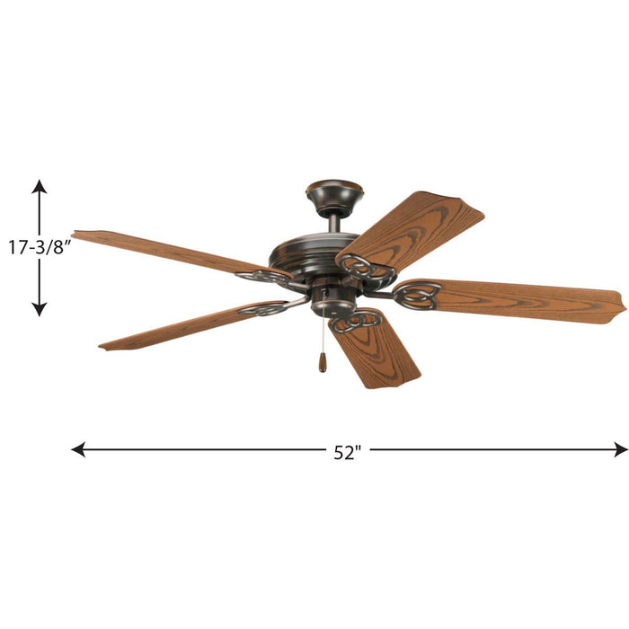 Airpro 52" Ceiling Fan-Fans-Progress Lighting-Lighting Design Store