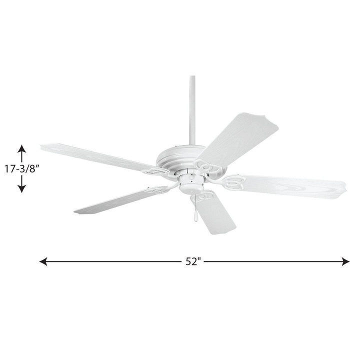 Airpro 52" Ceiling Fan-Fans-Progress Lighting-Lighting Design Store
