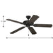 Airpro 52" Ceiling Fan-Fans-Progress Lighting-Lighting Design Store