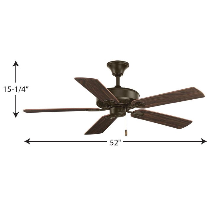 Airpro Performance 52" Ceiling Fan-Fans-Progress Lighting-Lighting Design Store