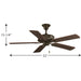 Airpro Performance 52" Ceiling Fan-Fans-Progress Lighting-Lighting Design Store