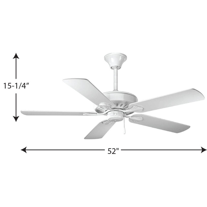 Airpro Performance 52" Ceiling Fan-Fans-Progress Lighting-Lighting Design Store