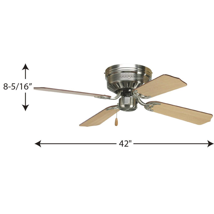 Airpro Hugger 42" Ceiling Fan-Fans-Progress Lighting-Lighting Design Store