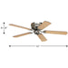 Airpro Hugger 52" Ceiling Fan-Fans-Progress Lighting-Lighting Design Store