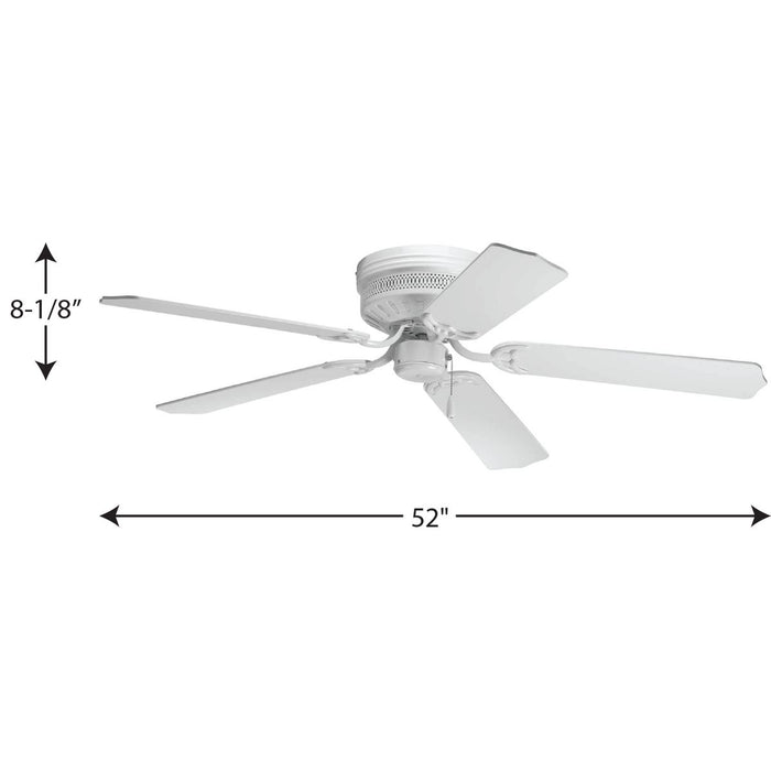 Airpro Hugger 52" Ceiling Fan-Fans-Progress Lighting-Lighting Design Store