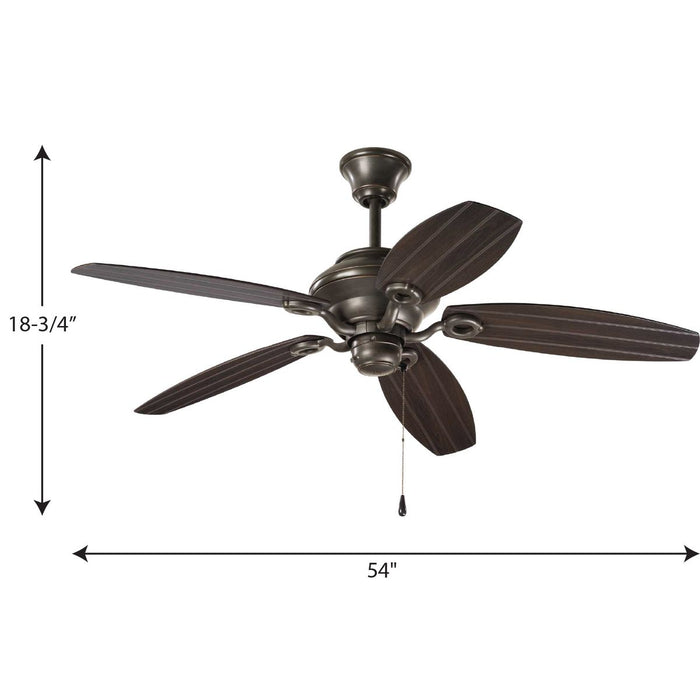 Airpro 54" Ceiling Fan-Fans-Progress Lighting-Lighting Design Store