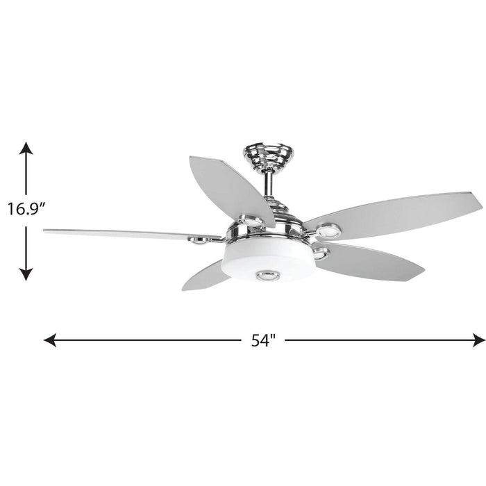 Graceful 54" Ceiling Fan-Fans-Progress Lighting-Lighting Design Store