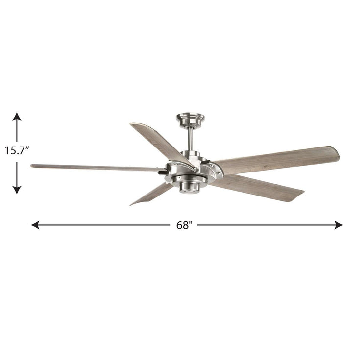 Ellwood 68" Ceiling Fan-Fans-Progress Lighting-Lighting Design Store