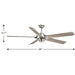 Ellwood 68" Ceiling Fan-Fans-Progress Lighting-Lighting Design Store
