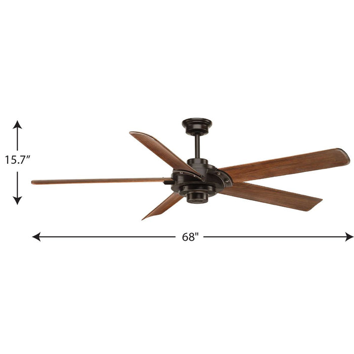 Ellwood 68" Ceiling Fan-Fans-Progress Lighting-Lighting Design Store