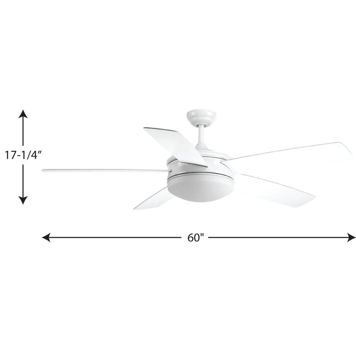 Fresno 60" Ceiling Fan-Fans-Progress Lighting-Lighting Design Store