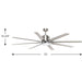 Vast 72" Ceiling Fan-Fans-Progress Lighting-Lighting Design Store