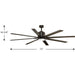 Vast 72" Ceiling Fan-Fans-Progress Lighting-Lighting Design Store