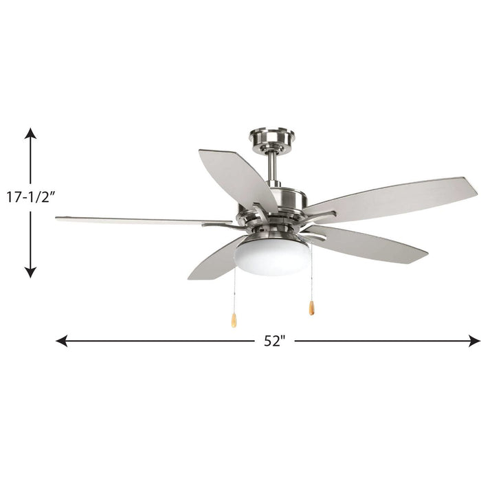 Billows 52" Ceiling Fan-Fans-Progress Lighting-Lighting Design Store
