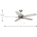 Billows 52" Ceiling Fan-Fans-Progress Lighting-Lighting Design Store