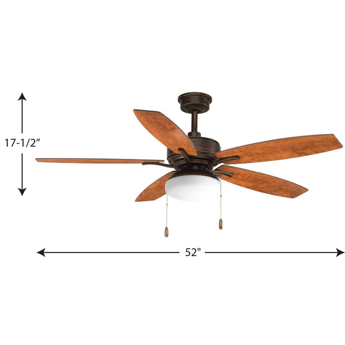 Billows 52" Ceiling Fan-Fans-Progress Lighting-Lighting Design Store