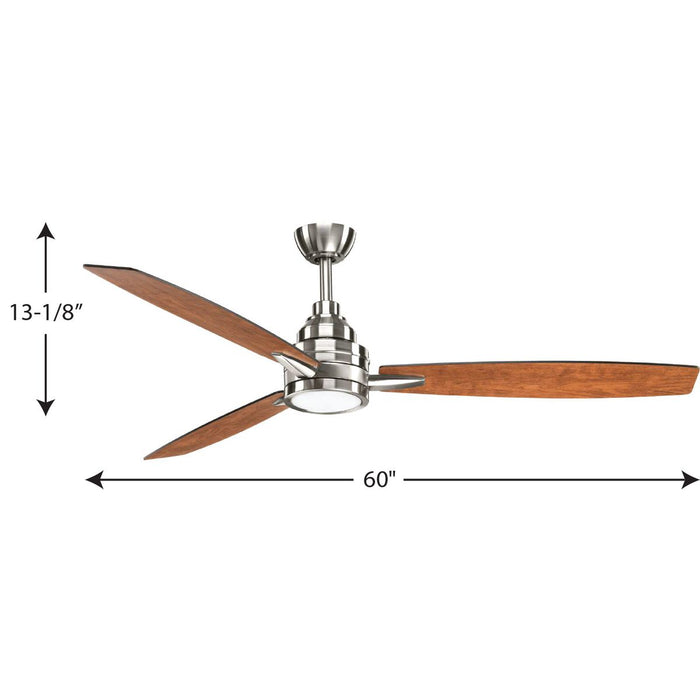 Gaze 60" Ceiling Fan-Fans-Progress Lighting-Lighting Design Store