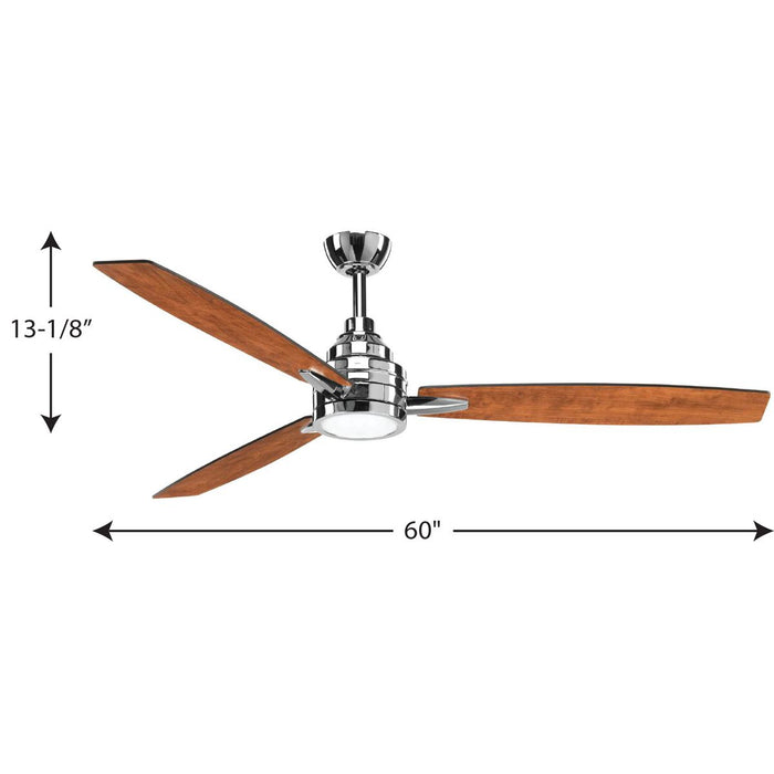 Gaze 60" Ceiling Fan-Fans-Progress Lighting-Lighting Design Store
