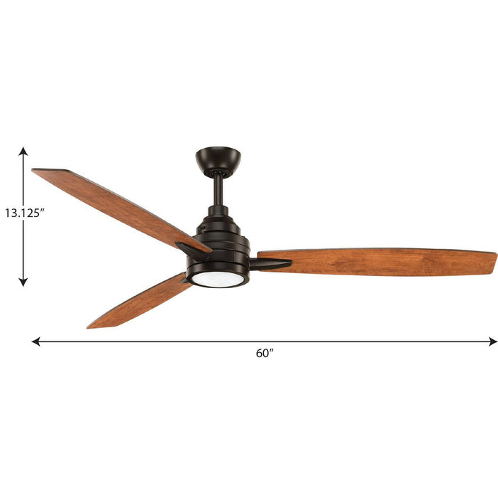 Gaze 60" Ceiling Fan-Fans-Progress Lighting-Lighting Design Store