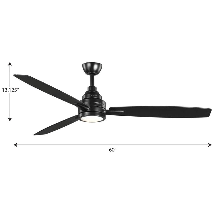 Gaze 60" Ceiling Fan-Fans-Progress Lighting-Lighting Design Store