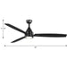 Gaze 60" Ceiling Fan-Fans-Progress Lighting-Lighting Design Store