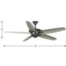 Caleb 68" Ceiling Fan-Fans-Progress Lighting-Lighting Design Store