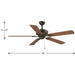 Lakehurst 60" Ceiling Fan-Fans-Progress Lighting-Lighting Design Store