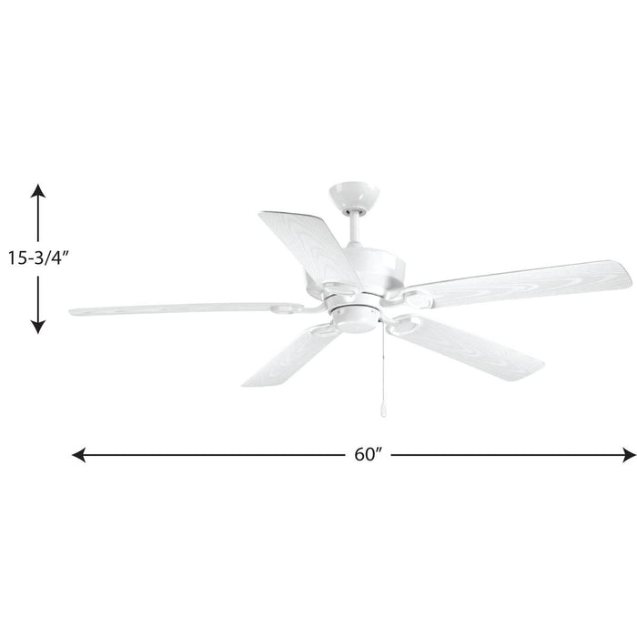 Lakehurst 60" Ceiling Fan-Fans-Progress Lighting-Lighting Design Store