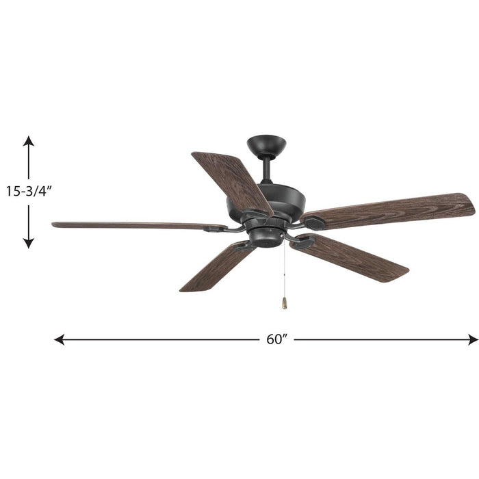 Lakehurst 60" Ceiling Fan-Fans-Progress Lighting-Lighting Design Store