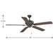 Lakehurst 60" Ceiling Fan-Fans-Progress Lighting-Lighting Design Store