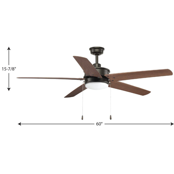 Whirl 60" Ceiling Fan-Fans-Progress Lighting-Lighting Design Store