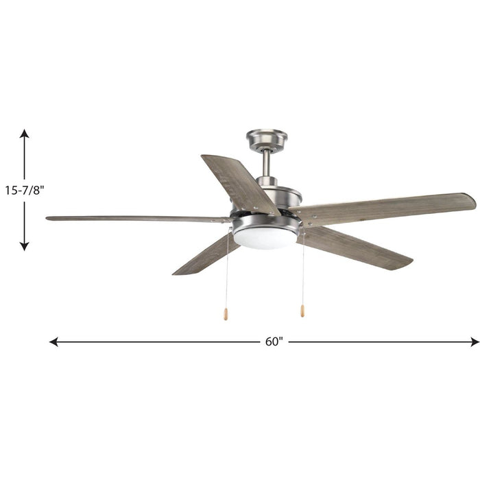 Whirl 60" Ceiling Fan-Fans-Progress Lighting-Lighting Design Store