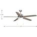 Whirl 60" Ceiling Fan-Fans-Progress Lighting-Lighting Design Store