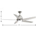 Gust 54" Ceiling Fan-Fans-Progress Lighting-Lighting Design Store