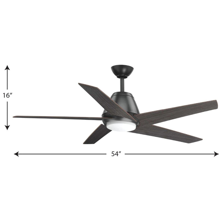Gust 54" Ceiling Fan-Fans-Progress Lighting-Lighting Design Store