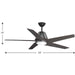 Gust 54" Ceiling Fan-Fans-Progress Lighting-Lighting Design Store