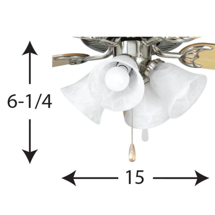 AirPro LED Fan Kit-Fans-Progress Lighting-Lighting Design Store