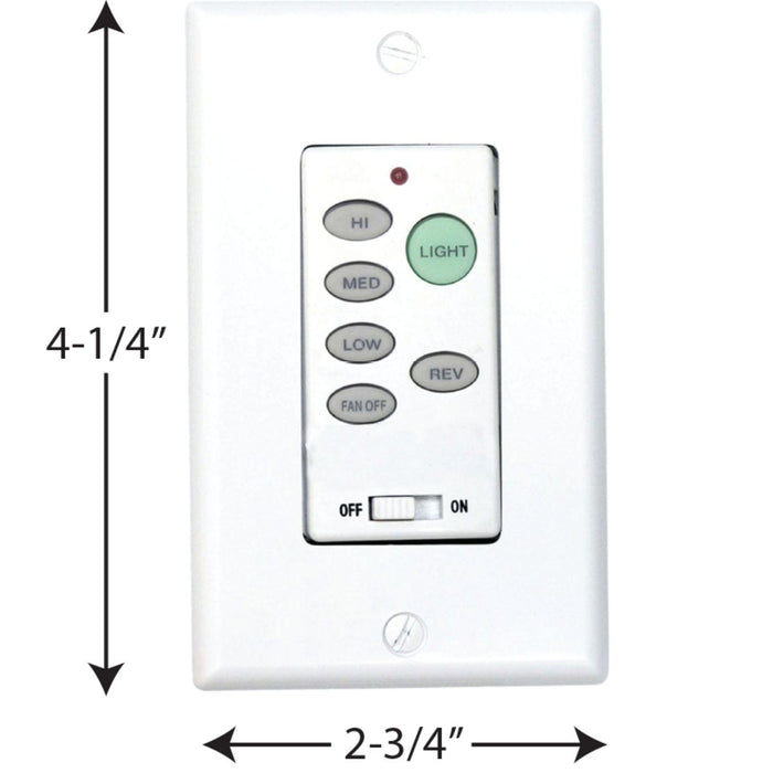 AirPro Fan Control Remote Control-Fans-Progress Lighting-Lighting Design Store