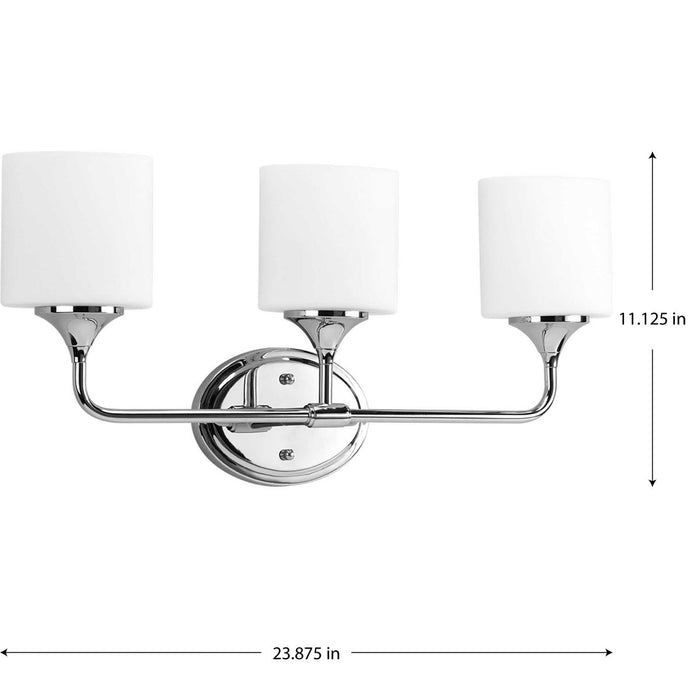 Lynzie Bath Light-Bathroom Fixtures-Progress Lighting-Lighting Design Store