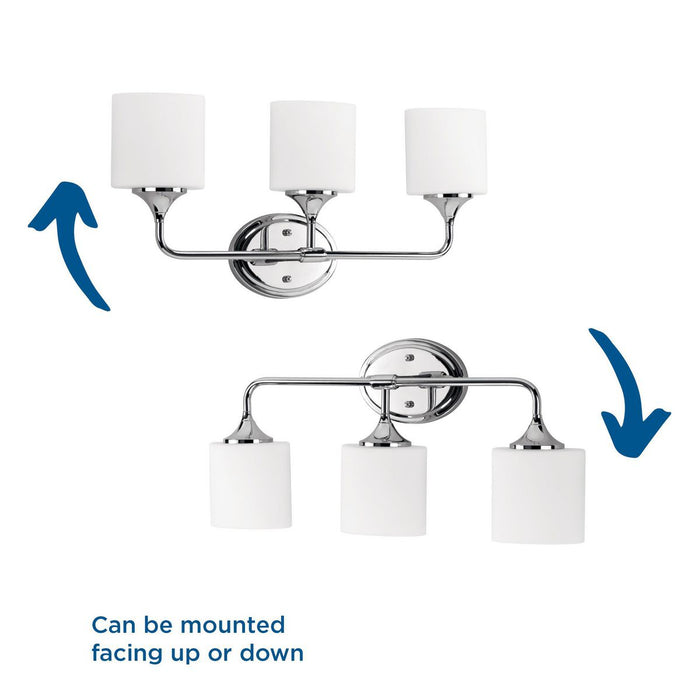 Lynzie Bath Light-Bathroom Fixtures-Progress Lighting-Lighting Design Store