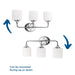 Lynzie Bath Light-Bathroom Fixtures-Progress Lighting-Lighting Design Store