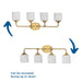 Lynzie Bath Bar-Bathroom Fixtures-Progress Lighting-Lighting Design Store