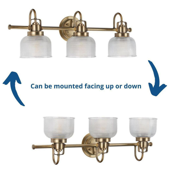 Archie Bath Bracket-Bathroom Fixtures-Progress Lighting-Lighting Design Store