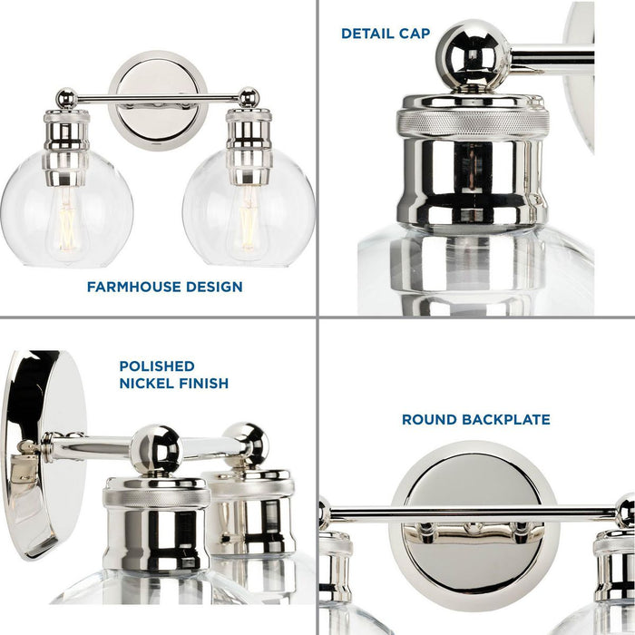 Hansford Bath Light-Bathroom Fixtures-Progress Lighting-Lighting Design Store